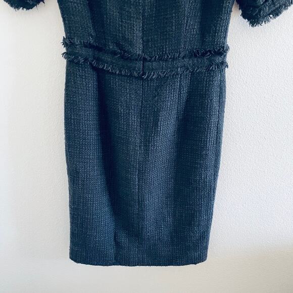 Ecaille Paris Navy Tweed Fitted Dress - Picture 12 of 12